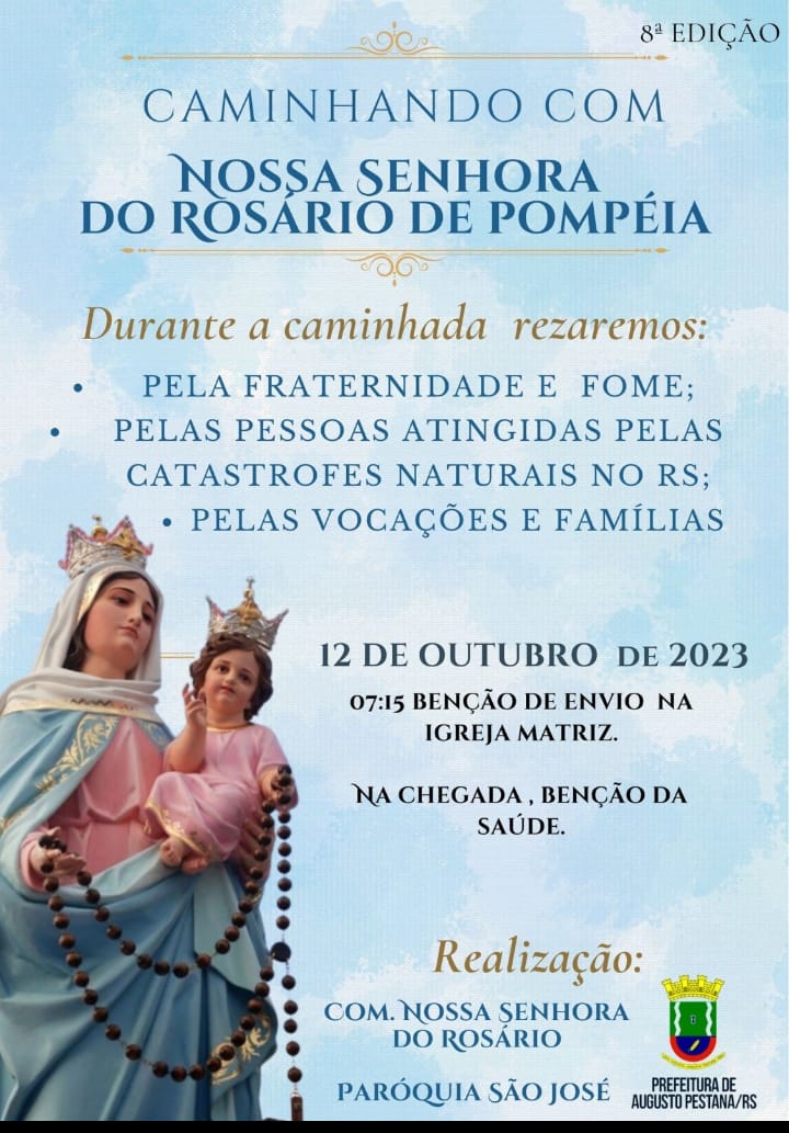 caminhada com Nossa Senhora