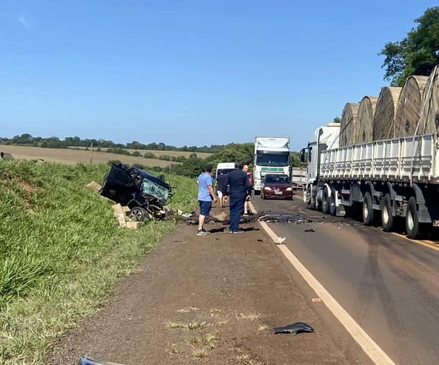 Grave acidente na BR 285 em São Luiz Gonzaga deixa duas pessoas em óbito