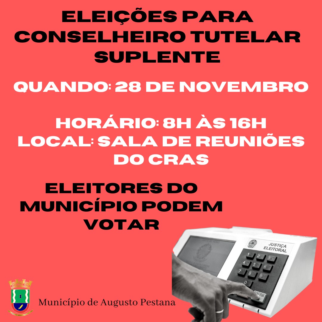 ELEIÇÃO CONSELHO TUTELAR SUPLENTE