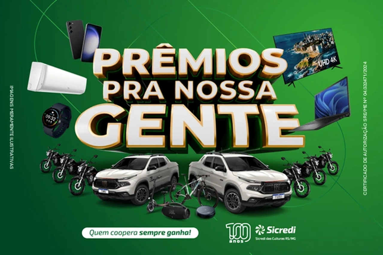 Sicredi das Culturas RS/MG sorteia 53 notebooks em sua Campanha de Prêmios