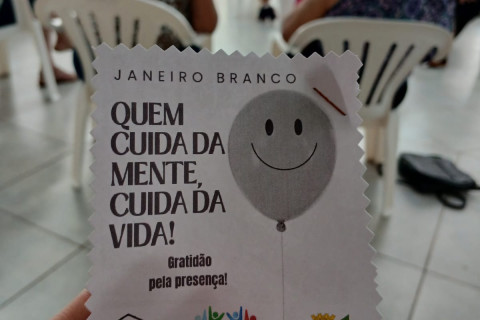 CRAS desenvolve atividades alusiva ao JANEIRO BRANCO