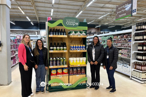 COTRIPAL DESTACA PRODUTOS COOPERATIVISTAS EM GÔNDOLAS EXCLUSIVAS
